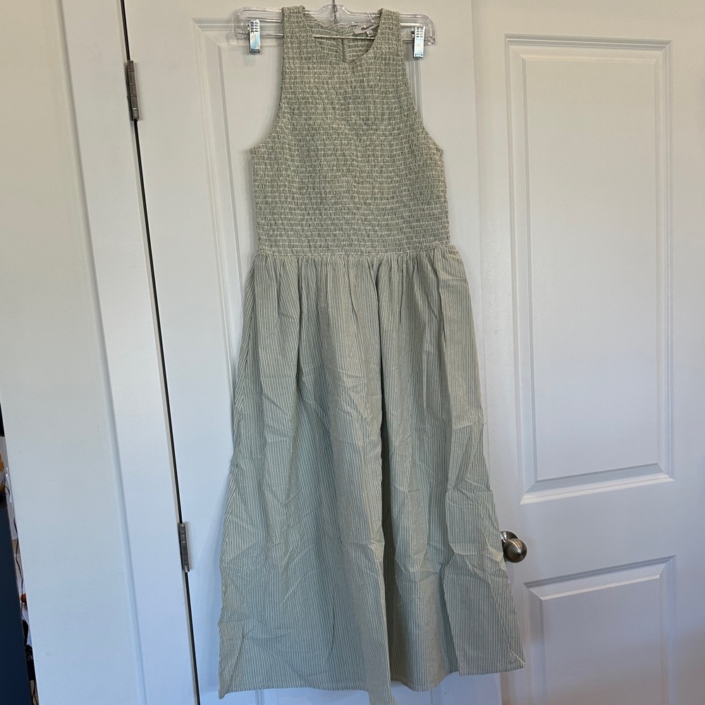 Madewell Green Maxi Dress